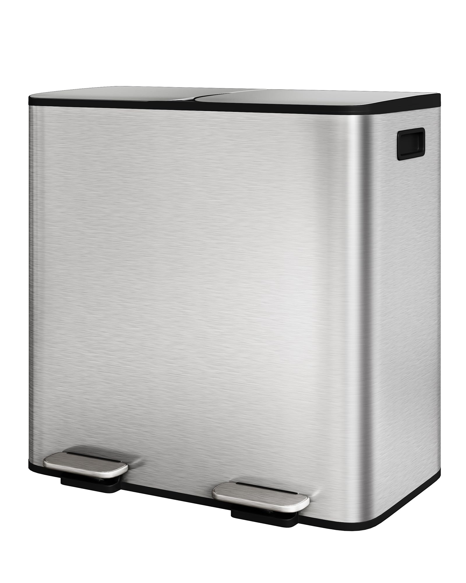 GarveeHome 2 x 10.6 Gallon Stainless Steel Double Trash Can with